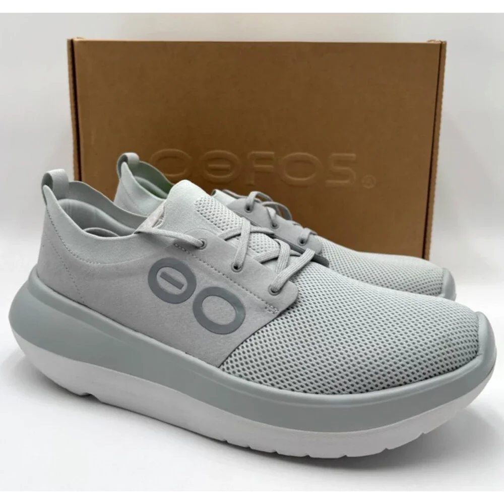 Oofos OOMY STRIDE MEN GLACIER Men's NEW Men's RECOVERY SHOE Gray Multiple Sizes